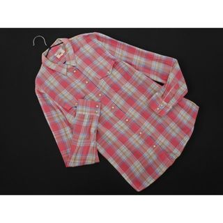 リーバイス(Levi's)のLEVI'S リーバイス CLASSIC FIT チェック シャツ sizeS/ピンク ■◇ レディース(シャツ/ブラウス(長袖/七分))