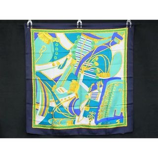 セリーヌ(CELINE)のCELINE セリーヌ 総柄 大判 スカーフ ストール ショール レディース ネイビー系×マルチカラー DI1136(その他)