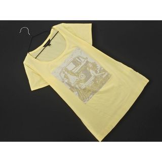エポカ(EPOCA)のEPOCA エポカ VW フォルクスワーゲン ビートル ラインストーン カットソー size40/黄 ■◆ レディース(カットソー(半袖/袖なし))