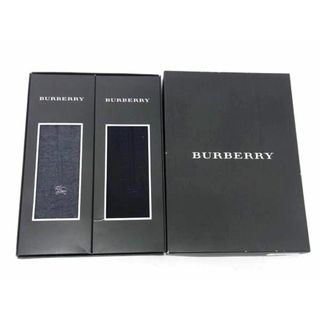 バーバリー(BURBERRY)の■新品■未使用■BURBERRY バーバリー ウール×ナイロン×ポリエステル ソックス 靴下 レディース 2点セット ブラック系×グレー系 DH4716(その他)