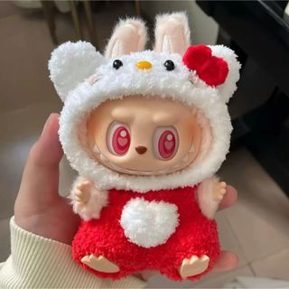 新品2点セット labubuラブブぬいぐるみ服17cm着せ替え着ぐる(キャラクターグッズ)