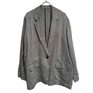 スピックアンドスパン(Spick & Span)のSpick & Span (スピックアンドスパン) ■ ①② 24010200101010 リネンエアリーJK レディース グレー 36(テーラードジャケット)