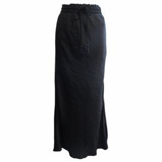 アザー(other)のデパリエ DEPAREILLE 23AW シルク ロングスカート 黒 36(ロングスカート)