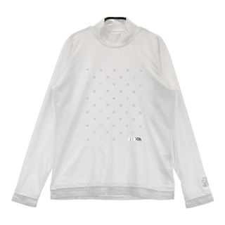 サイズ：3 DANCE WITH DRAGON ダンスウィズドラゴン  ハイネック 長袖Tシャツ チビドラ ストーンロゴ ホワイト系 [240101486708] ゴルフウェア レディース ストスト(ウエア)