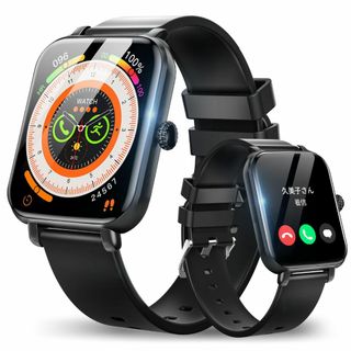 スマートウォッチ Bluetooth通話 【45ｍｍ大画面 Bluetooth5(その他)