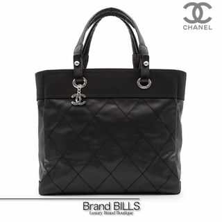 シャネル(CHANEL)の未使用品 シャネル パリビアリッツ トートMM トートバッグ ミディアム ココマーク コーティングキャンバス ブラック 18番台 A34209(トートバッグ)