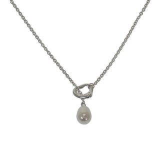 ティファニー(Tiffany & Co.)の【中古】ティファニー TIFFANY&Co. オープンハートラリアット パール 60116057 ネックレス シルバー925 レディース かわいい【Aランク】(ネックレス)