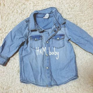 エイチアンドエム(H&M)のH&M baby 海外 デニム シャツ(ジャケット/コート)