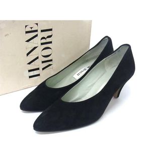 ハナエモリ(HANAE MORI)のHANAE MORI ハナエモリ ヒール パンプス  表記サイズ 24.0cm 靴 シューズ レディース ブラック系 DI9975(ハイヒール/パンプス)