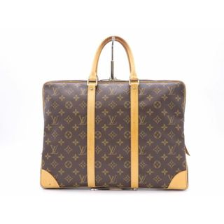 ルイヴィトン(LOUIS VUITTON)の★3日以内返品可★ LOUIS VUITTON ルイ ヴィトン M53361 モノグラム ポルト ドキュマン ヴォワヤージュ 旧型  ブラウン バッグ【中古】(ビジネスバッグ)
