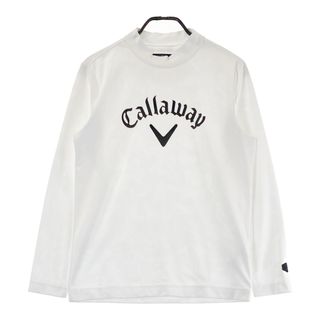 サイズ：M CALLAWAY キャロウェイ  ハイネック 長袖Tシャツ 総柄 ホワイト系 [240101492338] ゴルフウェア メンズ ストスト(ウエア)