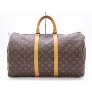 ルイヴィトン(LOUIS VUITTON)の★3日以内返品可★ LOUIS VUITTON ルイ ヴィトン M41428 モノグラム キーポル55 ブラウン バッグ【中古】(ボストンバッグ)
