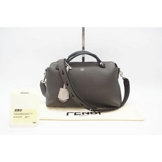 フェンディ(FENDI)の★3日以内返品可★ FENDI フェンディ 8BL146 バイザウェイ ミディアム 2WAYショルダーバッグ ブラウン ブラック グレー バッグ【中古】(ショルダーバッグ)