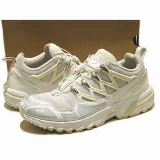 SALOMON サロモン ACS+ メンズ スニーカー ◇ 28.0cm ホワイト グレー系 472367 シューズ ローカット ▼7G (スニーカー)