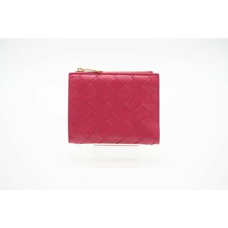 ボッテガヴェネタ(BOTTEGA VENETA)の★3日以内返品可★ BOTTEGA VENETA ボッテガ ヴェネタ 608059 イントレチャート レザー 二つ折りウォレット ピンク 財布【中古】(財布)