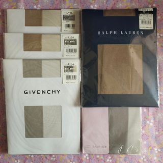ジバンシィ(GIVENCHY)の【未使用・LL】ストッキング５足（ジバンシー、ラルフローレン　その他）(タイツ/ストッキング)