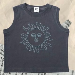 むくぞー　しまむら　mid mile 太陽刺繍タンクトップ 90