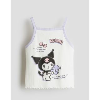 エイチアンドエム(H&M)のＨ＆Ｍ★クロミ プリントデザイントップス キャミ サンリオ キティ マイメロ(Tシャツ/カットソー)