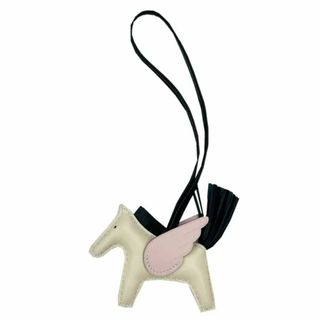 エルメス(HERMES)のHERMES エルメス ペガサス アニューミロ クレ モーブペール ヴェールシプレ W刻印 2024年製造 バッグチャーム チャーム アクセサリー ロデオ レザー メンズ レディース ユニセックス バッグアクセ 【ブランドギャラリー心斎橋店】(キーホルダー)