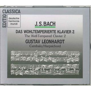 2CD Gustav Leonhardt バッハ:平均律クラビーア曲集第2集 B18D3601718 BMG /00220(クラシック)
