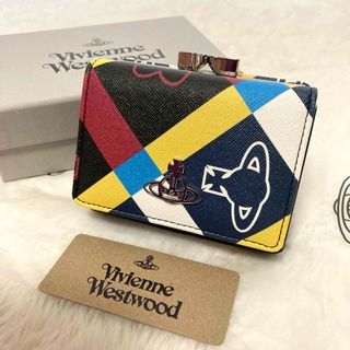 ヴィヴィアンウエストウッド(Vivienne Westwood)の未使用　ヴィヴィアンウエストウッド  がま口　3つ折り財布　オーブ　マルチカラー(財布)