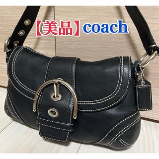 コーチ(COACH)のCOACH Soho Black Leather Shoulder Y2K(ショルダーバッグ)