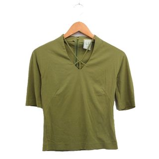シビラ(Sybilla)のシビラ カットソー Tシャツ 半袖 フロントクロス Vネック コットン シンプル(カットソー(半袖/袖なし))