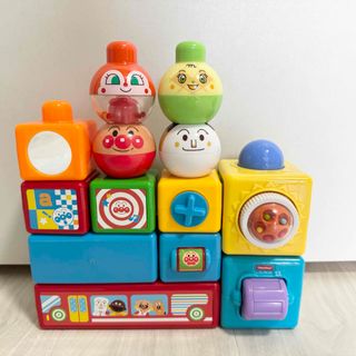 アンパンマン FisherPrice ぴょっこりブロック まとめ売り 知育玩具