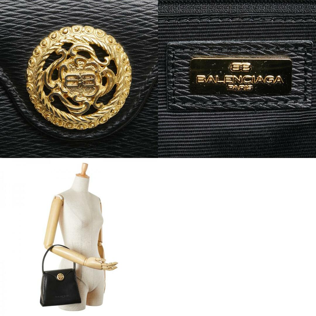 レア BALENCIAGA ビンテージ ハンドバッグ ソフトレザー デカロゴ BALENCIAGA - バレンシアガ ハンドバッグ レザー レディース