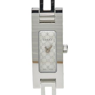 グッチ(GUCCI)の美品 グッチ 腕時計 3900L クオーツ シルバー文字盤 ステンレススチール レディース GUCCI 【1-0223309】(腕時計)