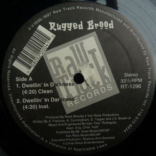 米12” Rugged Brood Dwellin In Darkness RT1296 Raw Track Records /00250(その他)