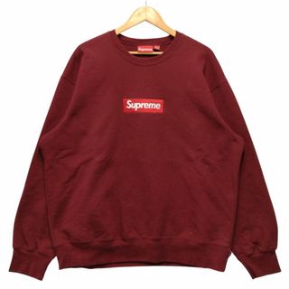 シュプリーム(Supreme)のSUPREME シュプリーム 22AW Box Logo Crewneck ボックスロゴ スウェット バーガンディー サイズ L 正規品 / 51565(スウェット)