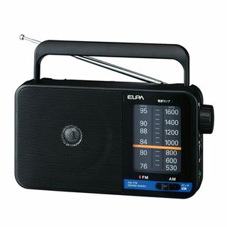 エルパ (ELPA) AM/FMポータブルラジオ 防災 携帯ラジオ デジタル E