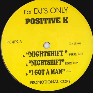米12” Positive K Night Shift / Car Hoppers PK409PROMO NOT ON LABEL プロモ /00250
