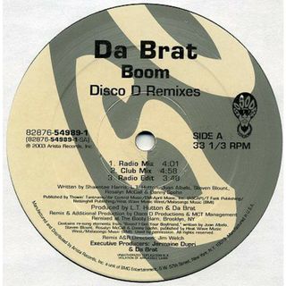 米12” Da Brat Boom (Remixes) 82876549891 Arista /00250(その他)