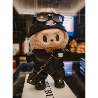 ラブブ labubu 　ぬいぐるみ服着せ替え服　ブラック6点セット 