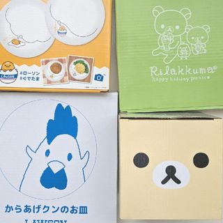 リラックマ/からあげくん　食器セット 皿4 小ボウル1(食器)