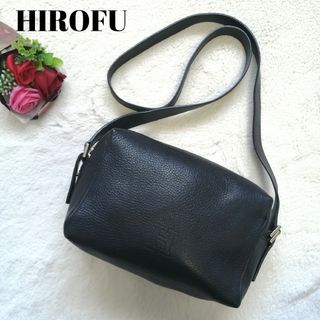 ヒロフ　ショルダーバッグ　ヴィータ　Hロゴ　シボレザー　ダークネイビー　2way(ショルダーバッグ)