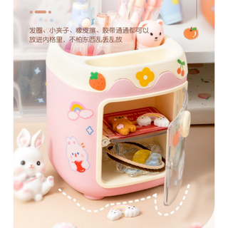 子供♡可愛いい鉛筆入れ 薄ピンク　ペンスタンド 　小物入れ　多機能スタンド
