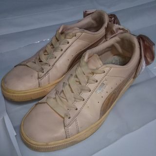 PUMA スニーカー リボン ピンク