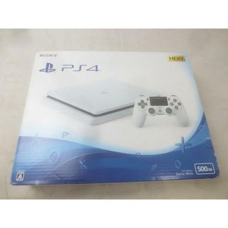  中古品 ゲーム プレイステーション4 PS4本体 CUH-2100A グレイシャーホワイト 動作品 箱付き