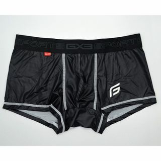 【GX3】光沢ボクサーパンツ ブラック Mサイズ Y80-1536-2(ボクサーパンツ)