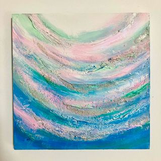 fantasy sea＊テクスチャーアート　絵画　原画　抽象画　現代アート　海(絵画/タペストリー)