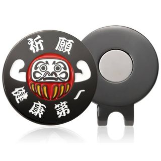 [Don Flyee] ゴルフマーカー マグネット ハットクリップ付 祈願 健康