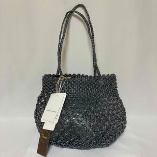 ヒューマンウーマン(HUMAN WOMAN)のヒューマンウーマン　メッシュバッグ　カゴバッグ　メタリック　シルバー　ブルー(トートバッグ)