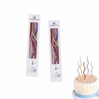 BLOOPIC バースデー キャンドル 2箱 12本入り 誕生日キャンドル うね