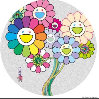 村上隆 直筆サイン入りポスター Re: アルジャーノンに花束を ED300