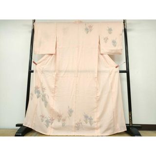 平和屋着物▽訪問着　無双　紗袷　紗×絽　草花文　正絹　逸品　CAAU3340ng(着物)