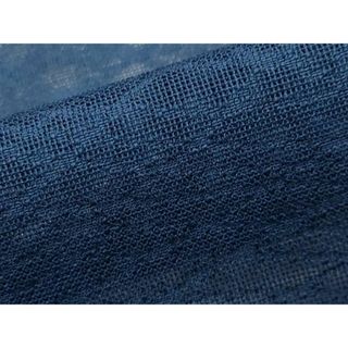 平和屋着物＊夏物　色無地　吉祥紋紗　青藍色　正絹　逸品　未使用　CAAT9895gh