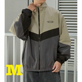 新品　Anchor Smith ビッグシルエット　ブルゾン　　グレー　M(ナイロンジャケット)